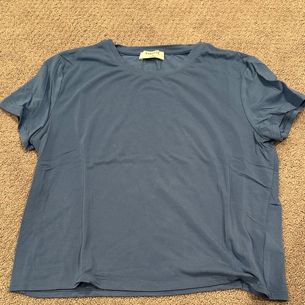 Babaton Blue Short Sleeve Tee